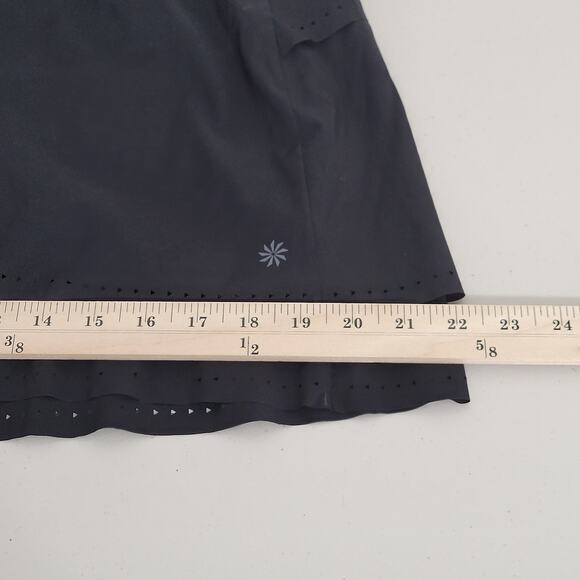 Athleta Laser Run Skort 210532 Black Size Medium Athleisure Vacation Travel - Picture 11 of 13